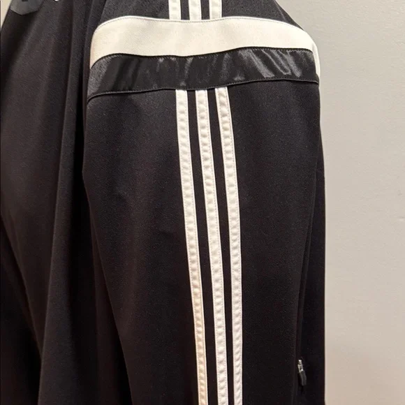 Adidas Men's Black and White Lightweight Jacket - Picture 3 of 4